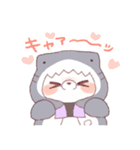 【夏】サメ！パーカー動物6（個別スタンプ：26）