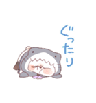 【夏】サメ！パーカー動物6（個別スタンプ：29）