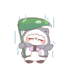 【夏】サメ！パーカー動物6（個別スタンプ：30）