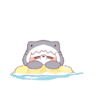 【夏】サメ！パーカー動物6（個別スタンプ：38）