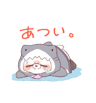 【夏】サメ！パーカー動物6（個別スタンプ：40）