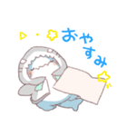 【夏】サメ！パーカー動物7（個別スタンプ：4）