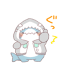 【夏】サメ！パーカー動物7（個別スタンプ：13）