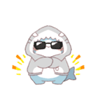 【夏】サメ！パーカー動物7（個別スタンプ：22）
