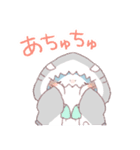 【夏】サメ！パーカー動物7（個別スタンプ：25）