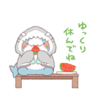 【夏】サメ！パーカー動物7（個別スタンプ：32）