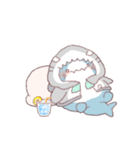 【夏】サメ！パーカー動物7（個別スタンプ：33）