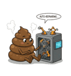 機械仕掛けのうんこたち（個別スタンプ：18）