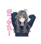 おしゃれJKの推し活遠征♡（個別スタンプ：7）