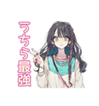 おしゃれJKの推し活遠征♡（個別スタンプ：12）