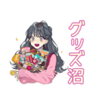 おしゃれJKの推し活遠征♡（個別スタンプ：14）