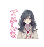 おしゃれJKの推し活遠征♡（個別スタンプ：27）