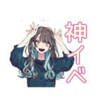 おしゃれJKの推し活遠征♡（個別スタンプ：29）