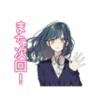 おしゃれJKの推し活遠征♡（個別スタンプ：35）