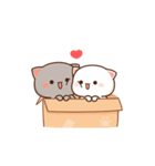 もちもち動くももねこちゃん 3(Version3)（個別スタンプ：12）