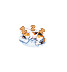 おやすみにゃ～＊ねこのまったり夜（個別スタンプ：4）