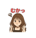 茶髪ロング女子のやさしい日常スタンプ（個別スタンプ：7）