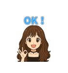 茶髪ロング女子のやさしい日常スタンプ（個別スタンプ：10）