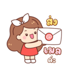 アップル：働く女性（個別スタンプ：6）