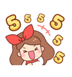 アップル：働く女性（個別スタンプ：27）