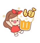 アップル：働く女性（個別スタンプ：28）