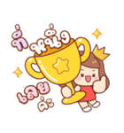 アップル：働く女性（個別スタンプ：34）