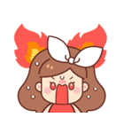 アップル：働く女性（個別スタンプ：38）