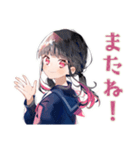 制服の女の子★通学あるある（個別スタンプ：3）