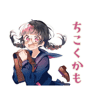 制服の女の子★通学あるある（個別スタンプ：5）