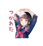 制服の女の子★通学あるある（個別スタンプ：7）