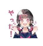 制服の女の子★通学あるある（個別スタンプ：8）