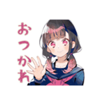 制服の女の子★通学あるある（個別スタンプ：12）