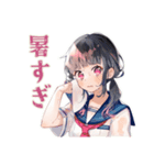 制服の女の子★通学あるある（個別スタンプ：15）