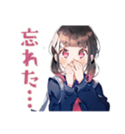 制服の女の子★通学あるある（個別スタンプ：16）
