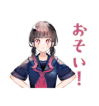 制服の女の子★通学あるある（個別スタンプ：22）