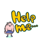 コムベイくん(でか文字)（個別スタンプ：14）