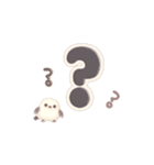 デカ文字＆日常言葉のふんわりシマエナガ（個別スタンプ：34）