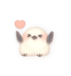 デカ文字＆日常言葉のふんわりシマエナガ（個別スタンプ：37）
