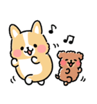 まるまるコーギー ゆるてがき（個別スタンプ：12）