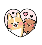 まるまるコーギー ゆるてがき（個別スタンプ：13）