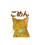 大豆くん_猫スタンプ（個別スタンプ：7）
