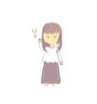 シンプルで可愛いを始めよう（個別スタンプ：1）
