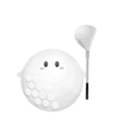 ゴルフ ボールちゃん 【文字なし】（個別スタンプ：3）