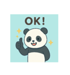 毎日シンプルパンダ（個別スタンプ：10）