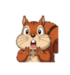 【ビックリする動物達 3】（個別スタンプ：12）