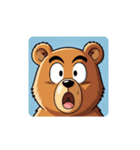 【ビックリする動物達 3】（個別スタンプ：16）
