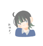 クロさん日常スタンプ（個別スタンプ：1）