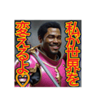 ※主人公〜気取りの‼︎ゲイの黒人男性♡（個別スタンプ：24）