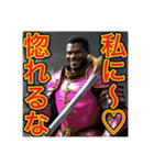※主人公〜気取りの‼︎ゲイの黒人男性♡（個別スタンプ：29）