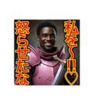 ※主人公〜気取りの‼︎ゲイの黒人男性♡（個別スタンプ：32）